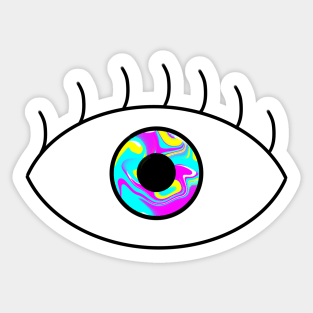 CMYK - Trippy Eye Sticker